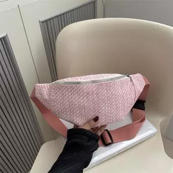 Милая и легкая поясная сумка-мессенджер, японская, свежая и простая, универсальная, маленькая женская сумка Mori girl, нагрудная сумка чёрный