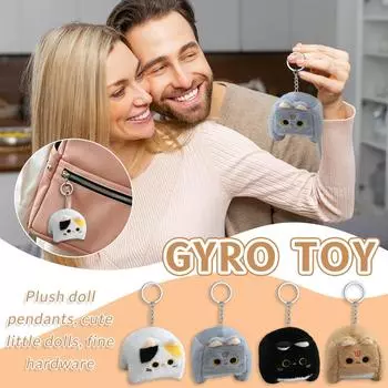 Милая и очаровательная подвеска плюшевая игрушка мультяшные кубики кошка кукла сумка брелок One Size коричневый