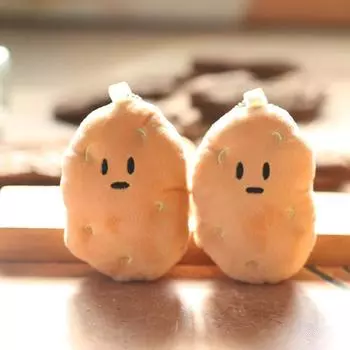 Милая и симпатичная маленькая картофелина кулон плюшевая игрушка кукла сумка подвесной брелок тряпичная кукла кукла кукла 10cm