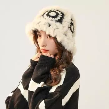 Милая и симпатичная шерстяная вязаная шапка в виде льва для мужчин и женщин на осень и зиму, полая и морозостойкая, модная и универсальная, в китайском стиле для рыбаков.