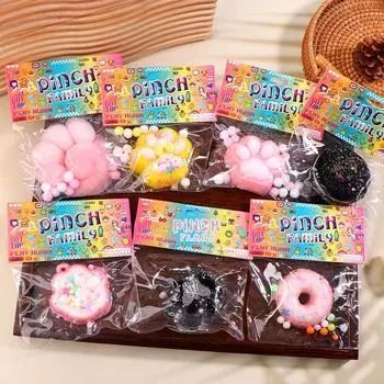 Милая игрушка для сдавливания и щипков «Коготь кошки», пончик, медленный отскок, декомпрессионная разминающая игрушка, детская игрушка для снятия стресса A4 1Pc