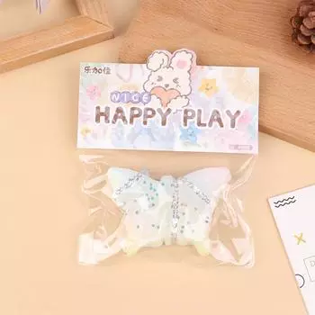 Милая игрушка для снятия стресса в виде бабочки, мультяшная мягкая игрушка для снятия стресса в виде моти, игрушка для медленного отскока, игрушка для расслабления рук, подарок one size