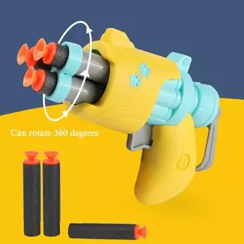 Милая игрушка для стрельбы из трех предметов с мягкими пенопластовыми выстрелами, интересные игрушки-головоломки для упражнений, новинка, рождественский подарок