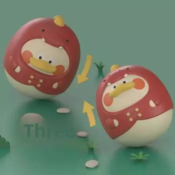 Милая игрушка-неваляшка Jibaobao для детей от 6 месяцев - веселое раннее образование, успокаивающая погремушка для детей