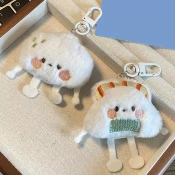 Милая игрушка-подвеска в виде сумки с едой, плюшевый брелок для суши вагю, суши нори, пельмени, приготовленные на пару, мягкая кукла, брелок для детей, подарок на день рождения as the picture