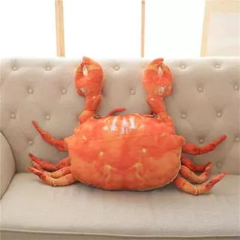 Милая имитация краба, плюшевая кукла, подушка для метания, реквизит для розыгрышей, кукла на фестиваль двойной девятки 65cm*90cm