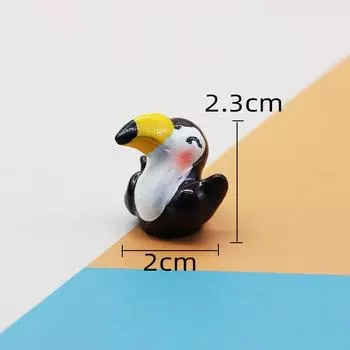 Милая имитация мини животного попугая птицы щенка мультяшная кукла модель микро пейзаж миниатюрное украшение кукла