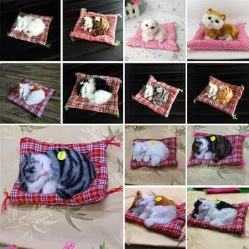 Милая имитация звука котят, плюшевая игрушка, кукла, подарок для детей 10