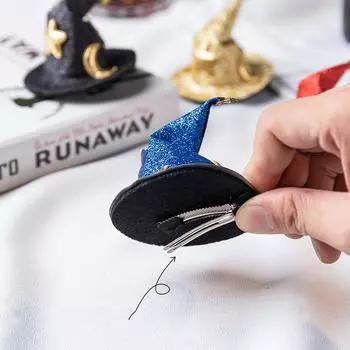 Милая изогнутая шляпа заколка для волос шляпа волшебника домашнее животное Хэллоуин аксессуары для волос вечеринка на Хэллоуин