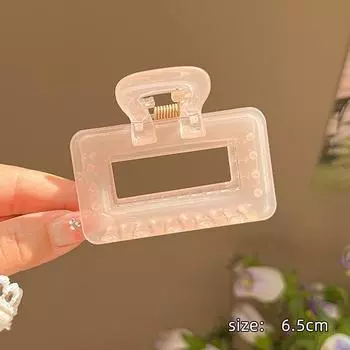 Милая камелия желе розовый бант сердце волосы коготь акриловые краб заколки для волос для женщин шпилька аксессуары для волос