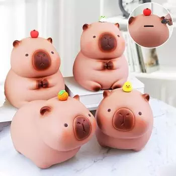 Милая Капибара Сберегательная Коробка Мини Копилка Мультяшная Копилка Настольные Поделки Дети Рождественские Подарки Домашний Декор