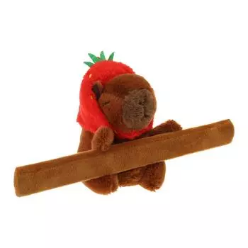 Милая капибара животное слэп-браслет мягкий плюшевый материал регулируемый браслет подходит для всех возрастов 2