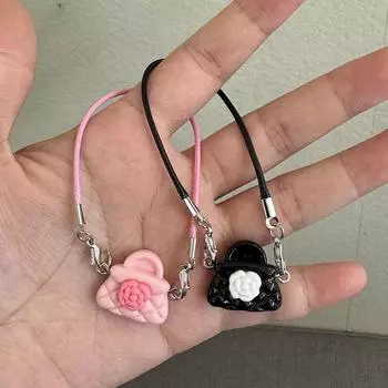 Милая кавайная сумка-бантик, подвеска, милые амулеты, хлопковая кукла, нарядная игрушка для плюшевого украшения на шею, аксессуары для кукольного домика A7