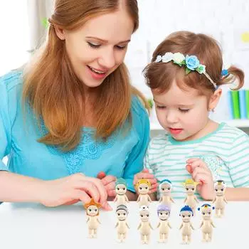 Милая коробка-ангел с украшением в виде модной куклы, серия минифигурок - стоящие морские животные, серия животных One Size