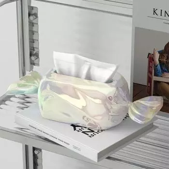 Милая коробка для конфет, украшение, простота, гостиная, домашний чайный столик, коробка из смоляной бумаги, креативное украшение для рабочего стола, высококачественное украшение