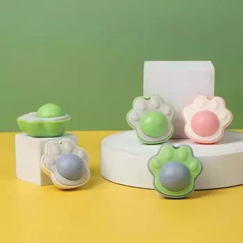 Милая кошачья лапка, настенный шарик с кошачьей мятой, игрушки для кошек, съедобные шарики для лизания с кошачьей мятой, полезные вращающиеся лакомства, игрушки, мятный шарик, принадлежности для кошек