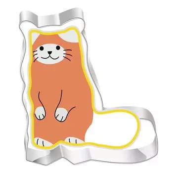 Милая кошечка в форме алюминиевой формы для печенья, металлический резак для теста, форма для выпечки кота, сахарные формы для тортов светло-серый