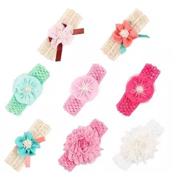 Милая красивая повязка на голову для маленьких девочек, эластичный аксессуар для волос, декоративный реквизит #2