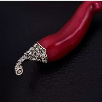 Милая красная брошь-булавка в виде перца чили, разноцветные булавки в виде перца овощного, женские броши для шарфа, свитера, ювелирные изделия