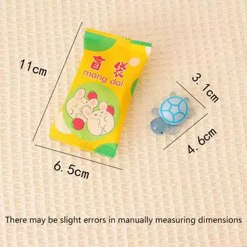 Милая красочная мини-черепаха, светящееся украшение, поделки, креативные миниатюрные черепахи своими руками, микроландшафтные украшения для сада, подарки as the picture