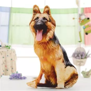 Милая креативная имитация овчарки шарпея, кукла, двухсторонняя печатная декоративная подушка, персонализированная диванная подушка, подарок на день рождения 45cm