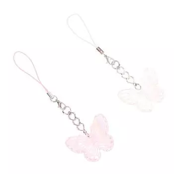 Милая крутая красочная бабочка мобильный телефон ремешок для мобильного телефона брелок бабочка сумки кулон декор