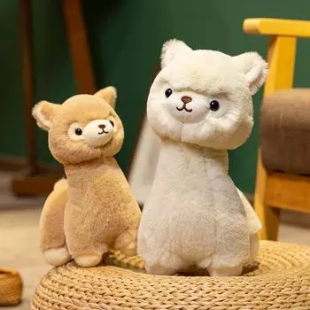 Милая кукла альпака, плюшевая игрушка, ягненок, подушка для сна, тряпичная кукла, кукла из травы и грязи, лошадь, подарок на день рождения для мальчика и девочки 23cm