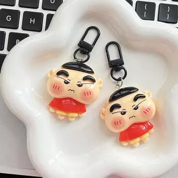 Милая кукла Crayon Shin-Chan, брелок из смолы для девочек, подвеска на рюкзак, брелок, аксессуары, креативные подарки для пар 1Pc