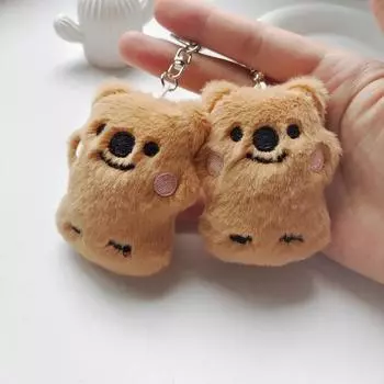 Милая кукла коала брелки удобная плюшевая игрушка пищащая коала женская сумка украшение брелок аксессуары хаки