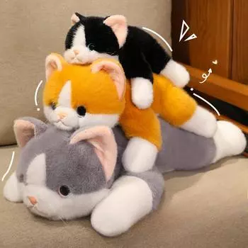 Милая кукла-кошка, имитация плюшевой игрушки, новая спящая кукла, детский подарок, спящая кукла-обнимашка для девочек 40cm0.3kg