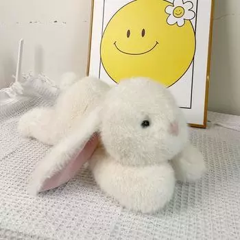 Милая кукла-кролик, аксессуары для автомобиля, подарок для девочек, подвеска, милый нефритовый кролик, имитация, плюшевая игрушка 40cm белый
