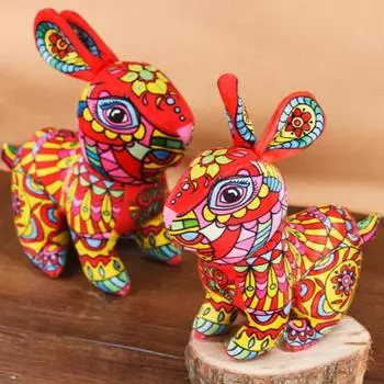 Милая кукла-кролик, украшение, уютное, на ощупь, мягкая игрушка-зверь, 2023 год, кролик, плюшевая игрушка, новый подарок L синий