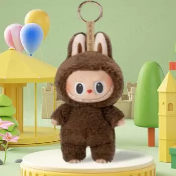 Милая кукла Labubu The Monsters, игрушки, мягкая кукла-медведь, мультяшное животное, игрушка-тыква, фигурка, модель, сумка, брелок, плюшевая кукла, игрушка-животное