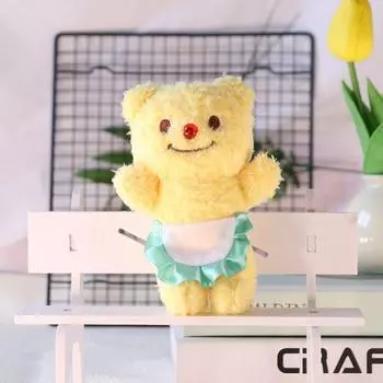 Милая кукла-медведь-масло, брелки для сумки, милый маленький плюшевый брелок-медведь, забавная плюшевая игрушка-медведь-бурый брелок-подвеска коричневый