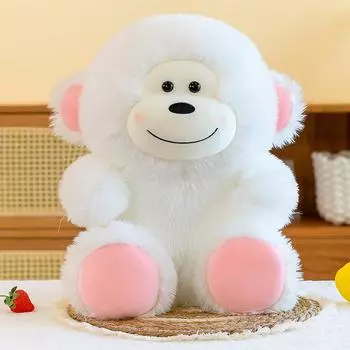 Милая кукла обезьяна-орангутан, плюшевая игрушка, подушка-игрушка, большая кукла на день рождения, подарок для девочки 45cm0.66kg белый