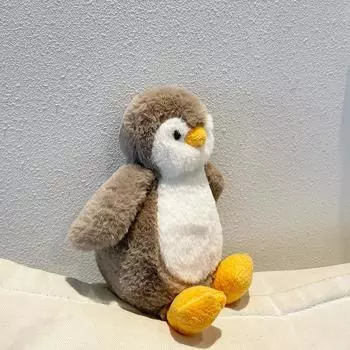 Милая кукла-пельмень, плюшевая игрушка, кукла-пингвин, динозавр, детская успокаивающая кукла, животное, декоративная подушка Small total length 25cm