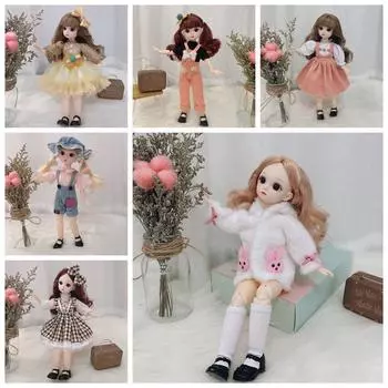 Милая кукла, прекрасная одежда, 21 съемный шарнир, аксессуары, кукольные платья, юбка для 30 см куклы 1/6 BJD