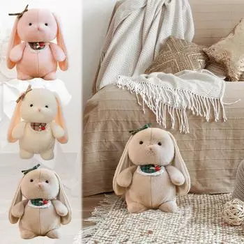 Милая кукла с длинными ушами. Успокаивающая кукла для малышей. Пасхальная кукла.детская пасхальная кукла. Милый креативный подарок на весну. Подарки на день рождения.1шт.9.8 дюймов One Size