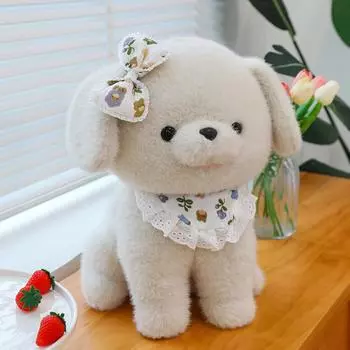 Милая кукла-щенок, подушка для сна, игрушка-кукла, пастушья собака, плюшевая кукла, подарок на день рождения для детей 30cm0.32kg серый