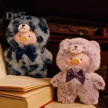 Милая кукла-свинка, плюшевая игрушка, мягкая на ощупь, кукла, красочная коллекционная подвеска, безопасное украшение для рабочего стола, подарок для детей на день рождения, Рождество светло-синий