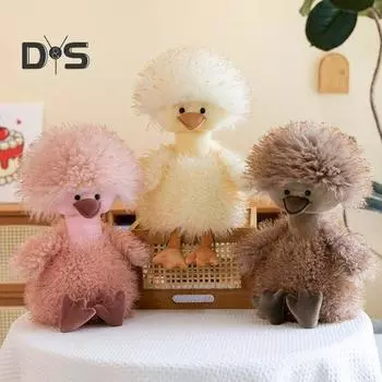 Милая кукла-утка для детей и взрослых, мягкая игрушка для чтения, просмотра телевизора, жареная уточка, плюшевая подушка, подарок на Рождество, дни рождения жёлтый