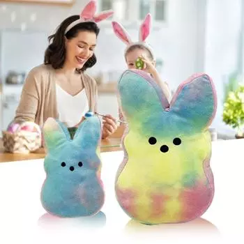 Милая кукла-зайчик, мягкая кукла-кролик, игрушка для рабочего стола, дивана, декор, комфортная кукла, игрушки для детей, пасхальное украшение One Size