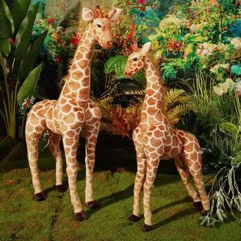 Милая кукла жираф, имитация куклы оленя, подушка, спящая девочка, тряпичная кукла, лось, плюшевая игрушка [Small] 60cm