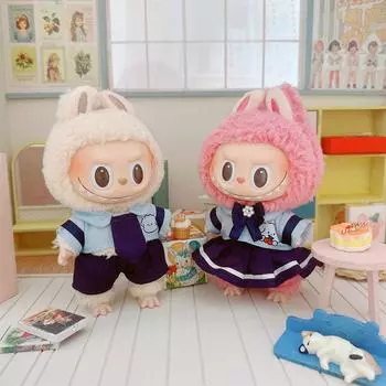 Милая кукольная одежда для куклы Лабубу 17 см #470337 5