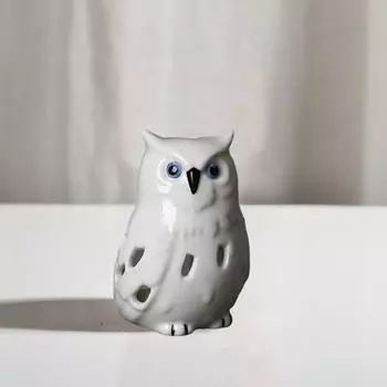 Милая курильница креативная статуэтка совы миниатюрная статуэтка скульптура очистка воздуха