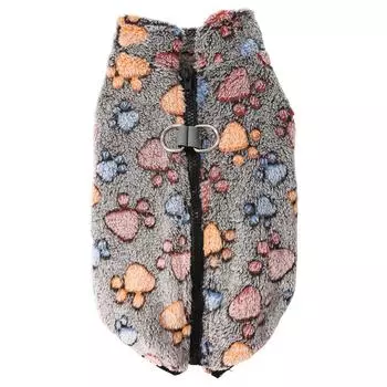 Милая куртка для собак, зимняя теплая одежда для щенков маленьких собак, жилет, свитер, мягкое флисовое пальто для домашних животных, комбинезон для чихуахуа, йоркширский терьер XS кофейный