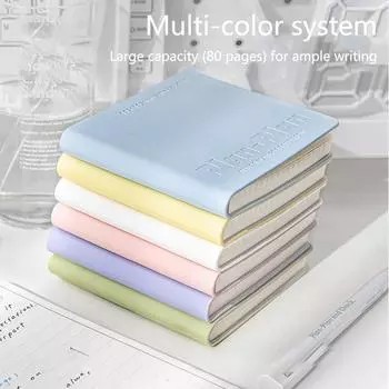 Милая квадратная водонепроницаемая мягкая книга Kawaii, простое творческое пособие для студентов, портативный карманный блокнот розовый