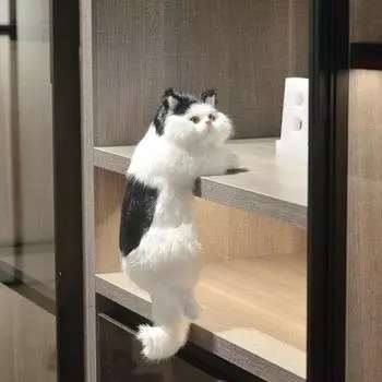 Милая легкая, отличная гипоаллергенная, прекрасная имитация плюшевой игрушки для кошек, имитация кошки B