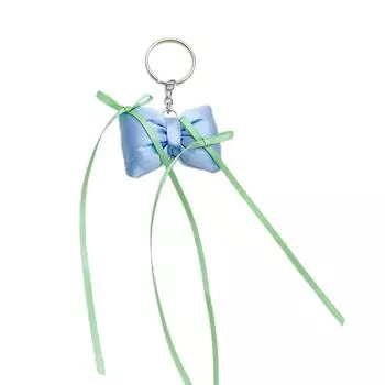 Милая лента бант брелок кулон брелок очаровательные подвесные украшения для кошелька сумки рюкзака сумки кошелька синий