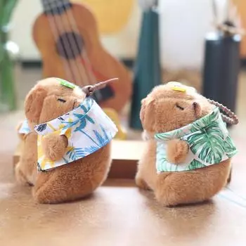 Милая летняя подвеска Капибала, плюшевая игрушка, кукла, сумка-капибара, подвесное украшение, брелок, кукла 14cm